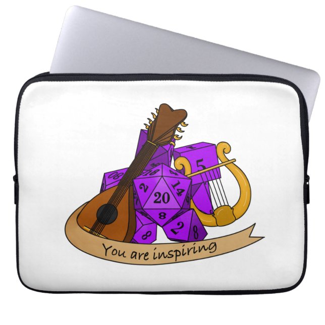 Bard Dice Design Laptop Sleeve (Voorkant)