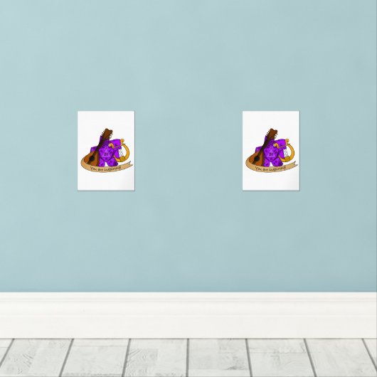 Bard Dice Design Muurkunst Sets (Houten vloer)