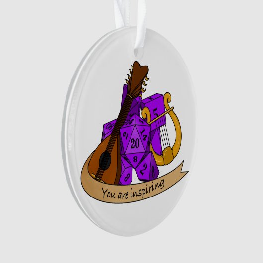 Bard Dice Design Ornament (voorkant)