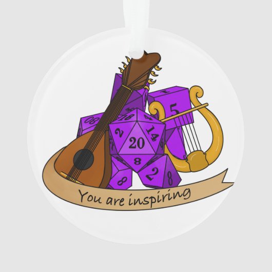 Bard Dice Design Ornament (achterkant)