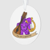 Bard Dice Design Ornament (voorkant)