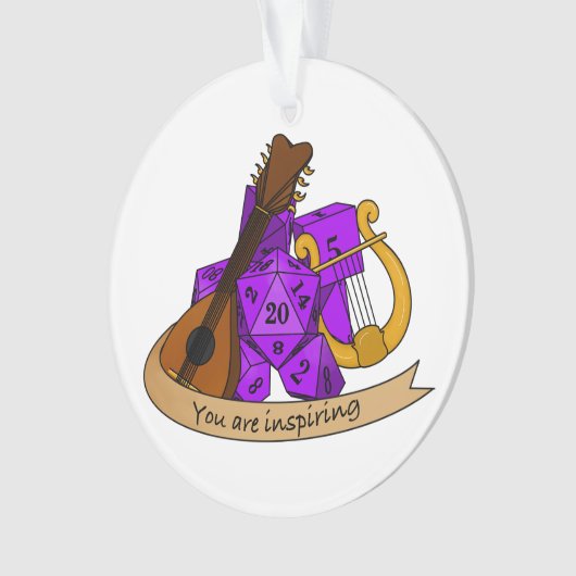 Bard Dice Design Ornament (voorkant)