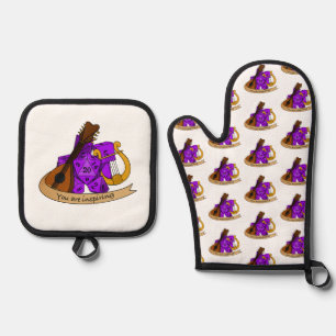 Bard Dice Design Ovenwant & Pannenlap Set