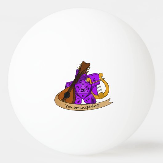 Bard Dice Design Pingpongbal (Voorkant)
