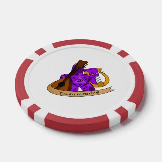 Bard Dice Design Poker Chips (Enkel)