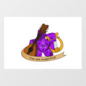 Bard Dice Design Raamsticker (Vel)