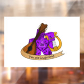 Bard Dice Design Raamsticker (Vel 2)
