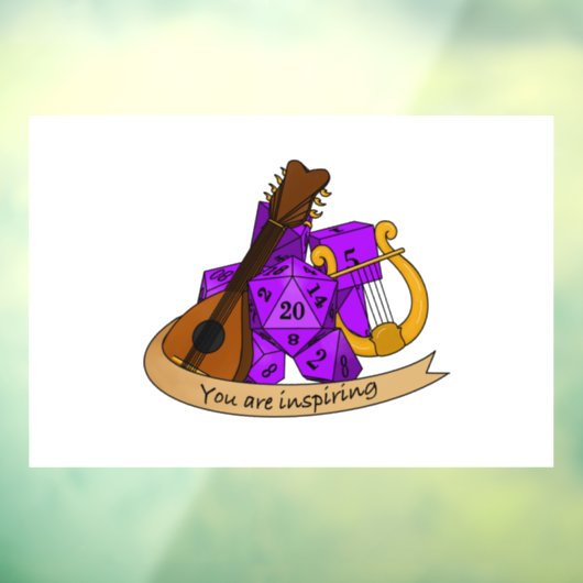 Bard Dice Design Raamsticker (Vel 3)