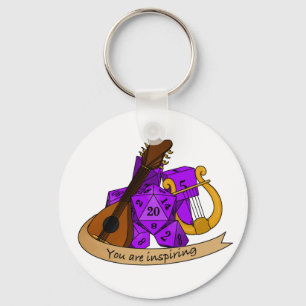 Bard Dice Design Sleutelhanger