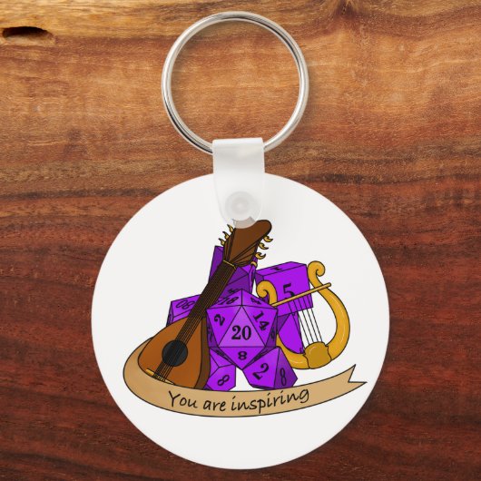 Bard Dice Design Sleutelhanger (Achterkant)