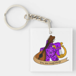 Bard Dice Design Sleutelhanger