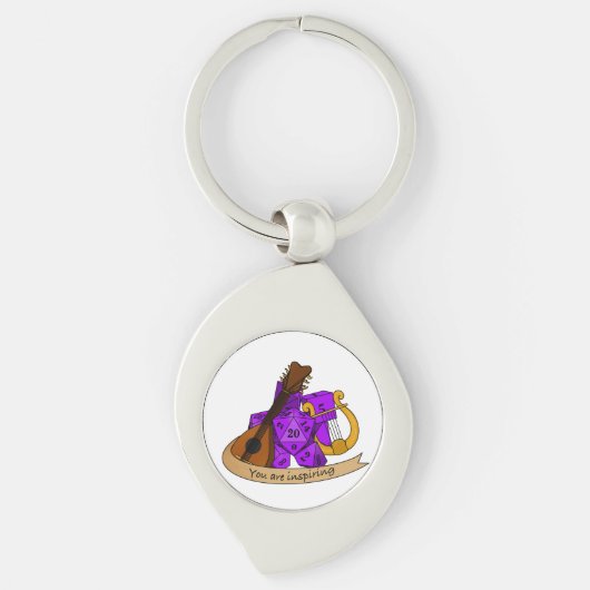 Bard Dice Design Sleutelhanger (Voorkant)