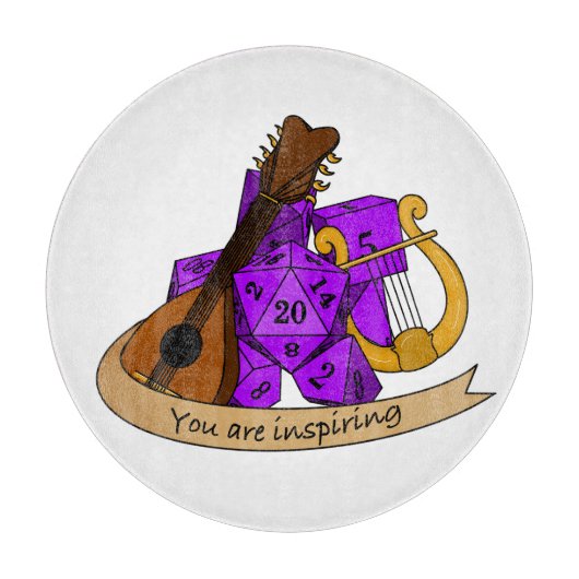 Bard Dice Design Snijplank (Voorkant)