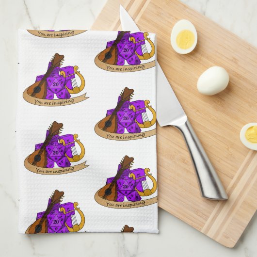 Bard Dice Design Theedoek (Quarter Fold)