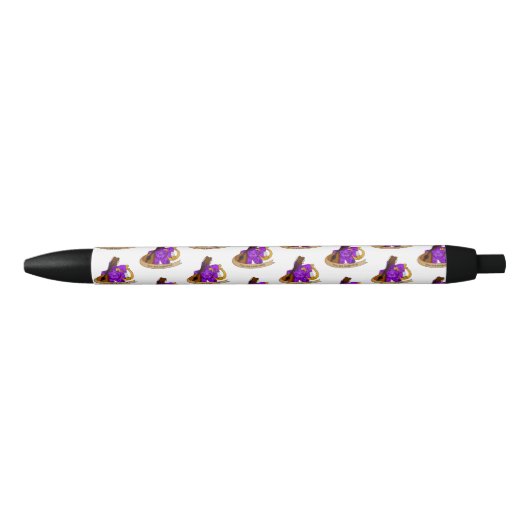 Bard Dice Design Zwarte Inkt Pen (Voorkant)