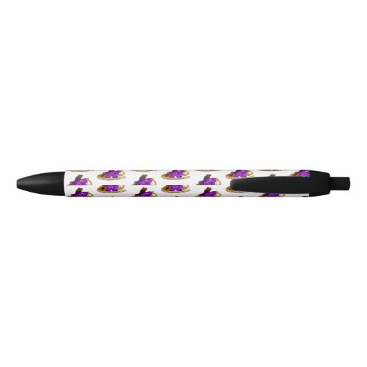 Bard Dice Design Zwarte Inkt Pen (Achterkant)