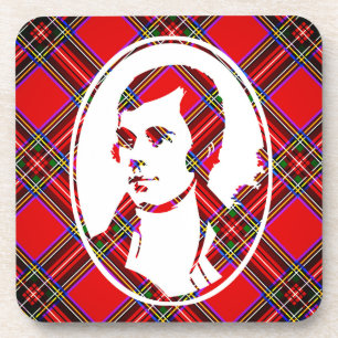 Bard Rabbie Burns van Tartan Scotland Bier Onderzetter