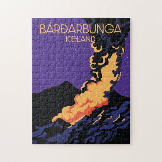 Bárðarbunga, IJsland reisposter. Legpuzzel (Verticaal)