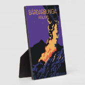 Bárðarbunga, reisposter van IJsland. Fotoplaat (Zijkant)