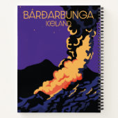 Bárðarbunga, reisposter van IJsland. Notitieboek (Achterkant)