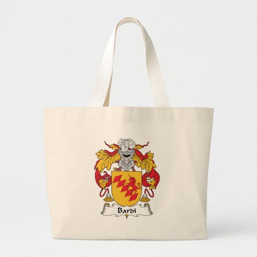 Bardi Family Crest Grote Tote Bag (Voorkant)
