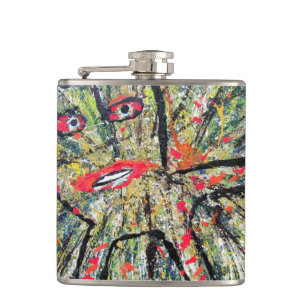 Bardinart Cat Flask. Heupfles