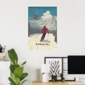 Bardonecchia Italië Skigebied Reisposter Poster (Thuiskantoor)