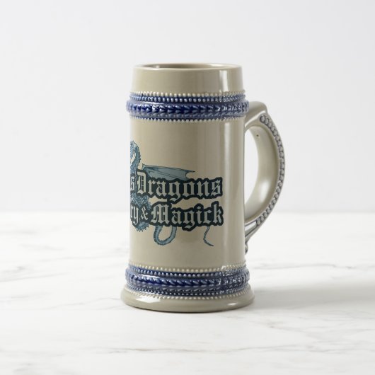 Bards, Draken, Sorcery en Magick Stein Bierpul (Voorkant rechts)