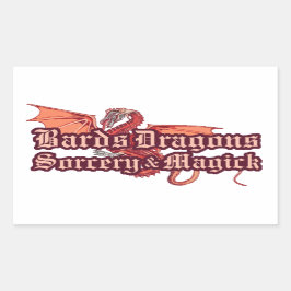 Bards, Draken, Sorcery en Magick Stickers