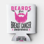 Bards for Breast Cancer Awareness Roze Baard Blikjeskoeler (Achterkant)