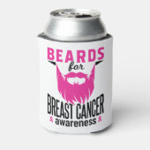 Bards for Breast Cancer Awareness Roze Baard Blikjeskoeler (Blikje Achterkant)