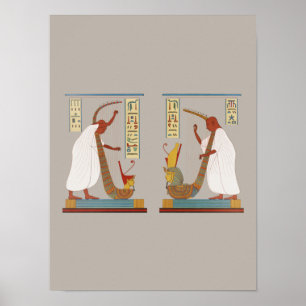 Bards van Ramses III Oude Egypte Poster