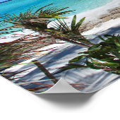 Bardwalk, Dock to Cabanas, Beach, Ocean, Maldives Poster (Hoek)