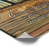 Bardwalk met twee palmen - Psalms 134:8b Poster (Hoek)