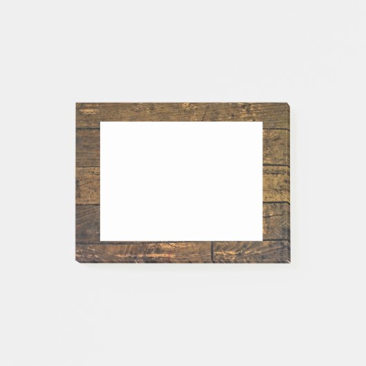 Bare Aged Wood Panel Border Post-it® Notes (Voorkant)