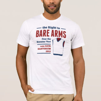 Bare Arms Rick Santorum Sweater Vest 2012 T-shirt