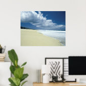 Bare Beach View Poster (Thuiskantoor)