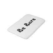 Bare Black & White Bath Mat Bathroom Decor (Gekanteld)
