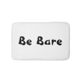 Bare Black & White Bath Mat Bathroom Decor (Voorkant)