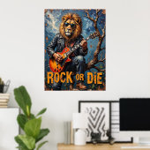 Bare Branch Blues beroemd gemaakt door Lion's Rock Poster (Thuiskantoor)