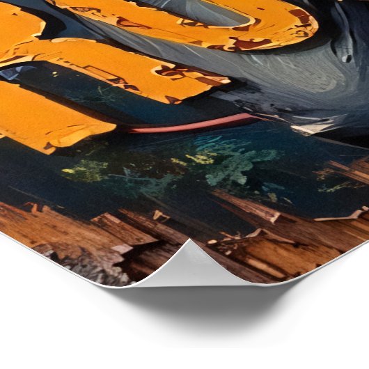 Bare Branch Blues beroemd gemaakt door Lion's Rock Poster (Hoek)