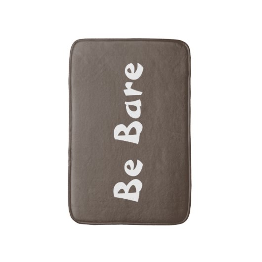 Bare Brown & White Bath Mat Bathroom Decor (Voorkant Verticaal)