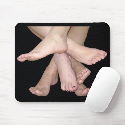 Bare Feet Art Muismat (Met muis)