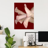 Bare Feet Art Poster (Thuiskantoor)