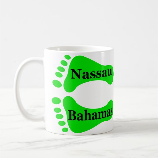 Bare Feet Nassau Bahamas Koffiemok (Links)