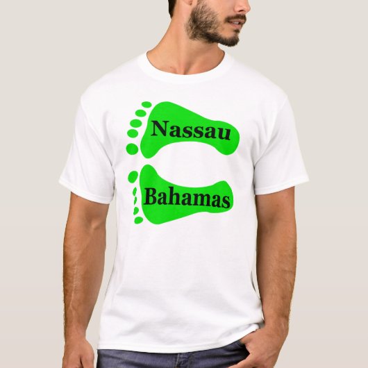 Bare Feet Nassau Bahamas T-shirt (Voorkant)