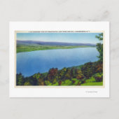 Bare Hill Uitzicht van het Canandaigua Lake Briefkaart (Voorkant)