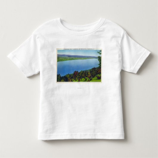 Bare Hill Uitzicht van het Canandaigua Lake Kinder Shirts (Voorkant)