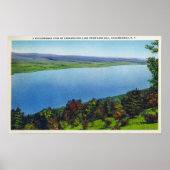 Bare Hill Uitzicht van het Canandaigua Lake Poster (Voorkant)