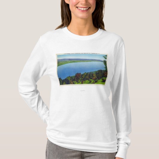 Bare Hill Uitzicht van het Canandaigua Lake T-shirt (Voorkant)